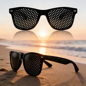 Trendy Fashion Celebrity Approved Unisex Pinhole Sunglasses Glasses Professional Vision Correction Enhance Focus for Optimal Focus