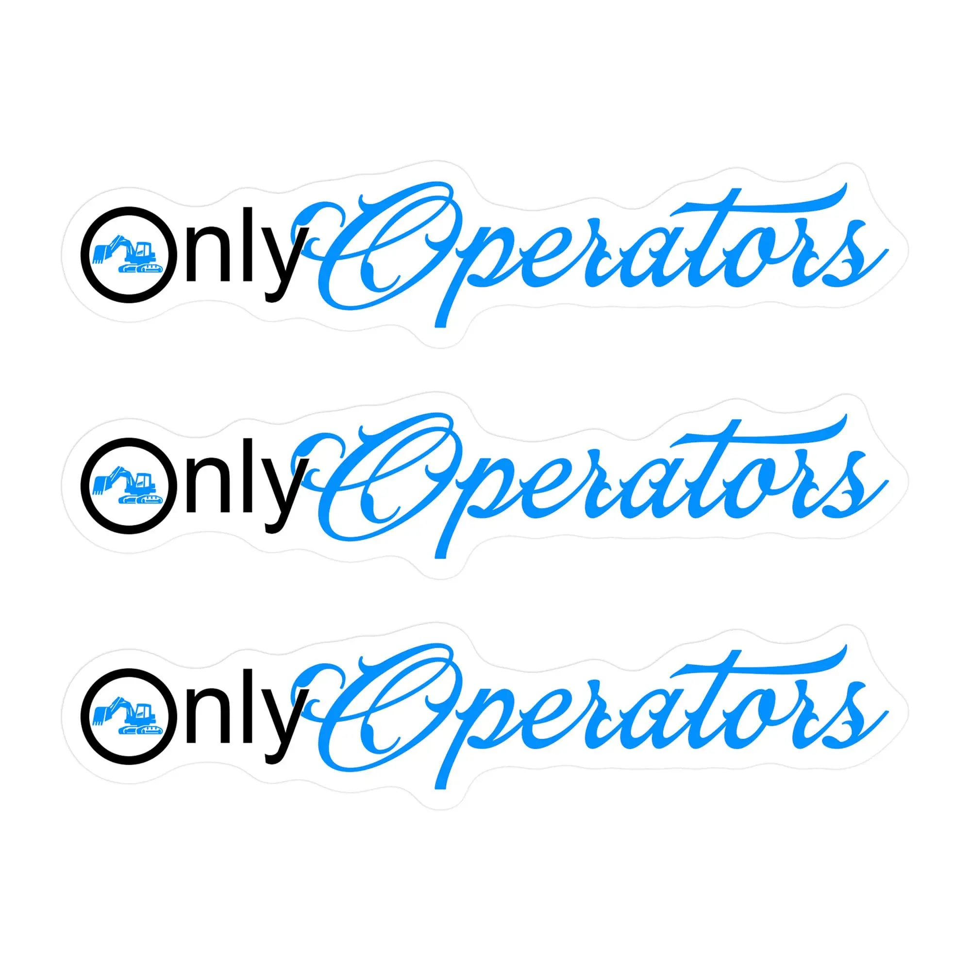 Only Operators Hard Hat Sticker Only Operators Hard Hat Sticker