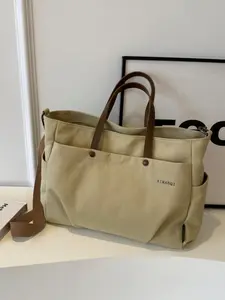 Women's New Business Laptop Bag, Large Capacity Canvas File Bag, Fashion Handbag, Shoulder Bag, Crossbody Bag, Travel Bag, Wedding Bag