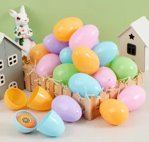 Happy Go Fluffy Fillable Plastic Easter Eggs – 40Pieces – 2-Pack Easter Egg Set for Holiday Decorating and Treats unique collectible