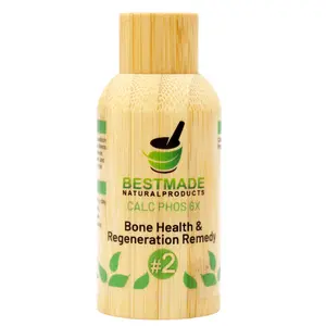 Calc Phos 6x (Calcarea Phosphorica) Cell Salt - Bone Health & Regeneration Remedy | 350 Pellets, Glass Bottle with Bamboo Cover