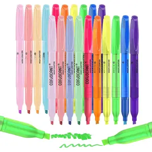 Assorted Colors Highlighters Set, 20 Pack, Chisel Tip Cute  Highlighters and Candy Color, No Bleed Dry , for Journal  Study, Good for thin paper School Office Supplies