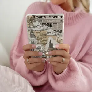 Wizard Fantasy Kindle Insert for Clear Case – Aesthetic Book Lover Decor | Cozy Reading Accessory