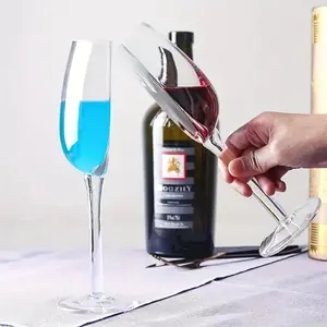 Half Cup Wine Glasses Set, Unique Gift Idea for & Wine Lovers, Perfect for Christmas Festivities, Novelty Drinkware Accessories, Funny Glass Cup