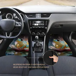 Car Floor Mats Anti-slip Set 4-piece Set, Magic Frog Pattern Front And Rear Carpet Mats For Lotus Cars, Decorative Car Floor Mats, Carpets, Auto Accessories, Universal Type Suitable For Cars, SUVs, Trucks And Vans