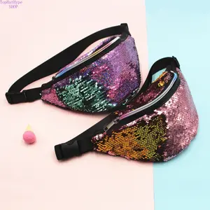 2026 New Fashion Mermaid Sequin Fanny Pack for Women, Shiny Crossbody Sling Bag, Versatile Waist Pack & Shoulder Purse, Sparkling Casual Bag Ideal for Daily Outings, Parties, Travel, Festivals, Sports & Outdoor Activities