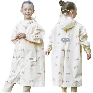 Toddler kids raincoat boys girls rain jacket waterproof rain poncho reusable outwear rainwear rain suit