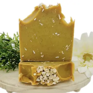 Oatmeal Turmeric Handmade Soap •  Skincare • Cleansing •  Skin Repair   •  Body Care Body Wash