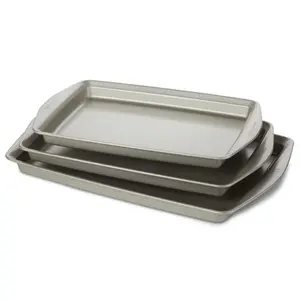 3-Piece Nonstick Jumbo Sheet Pan Set