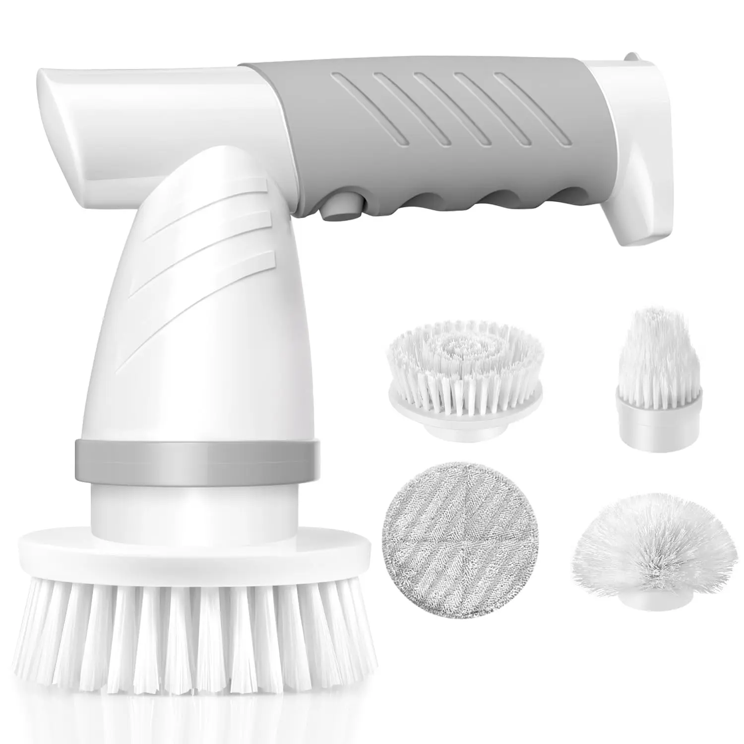 Electric Spin Scrubber, Bathroom Shower Electric Scrubber for Cleaning Tub/Tile/Floor/Sink/Window, Power Cleaning Brush Rechargeable Cordless with 4 Replaceable Cleaner Brush Heads