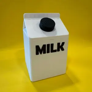 Milk Carton Cow Deck Box For Magic The Gathering MTG EDH Commander Custom Deck Box TCG Storage Fits 100 Double Sleeved Tcg Cards
