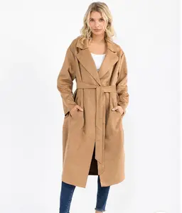 Sylvie  Suede Trench Coat