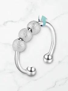 Fidget ring white Gold Color Item# Aj001 Adjustable Opening Anxiety relief $10.00