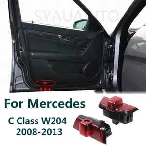 2X LED Car Door Interior Light Bulbs Decoration Lamp Accessories For Mercedes Benz C Class W204 2008 - 2013 2009 2010 2011 2012