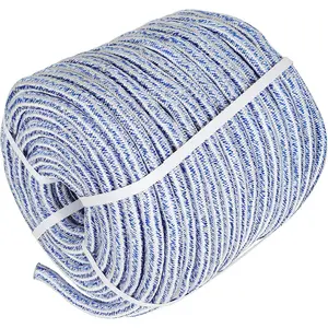 Arborist Tree Rope, 3/4inch by 200FT, 24 Strand Bull Rope up to 20000lbs Tensile Strength, Blue and White