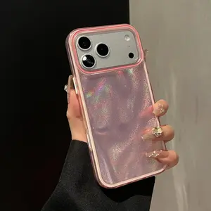 Luxury Aurora Glitter Bling Quicksand Pattern Phone Case for iPhone 17 Air 16 15 14 Plus 13 12 Pro Max Shockproof Bumper Cover