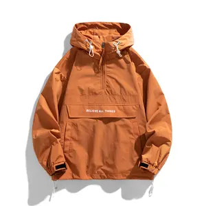 mensjacket outdoorwear gorpcore mensstreetwear outerwear casualfashionanorak pulloverjacket hikingjacket windbreakerwaterresistantjacket mountaingear