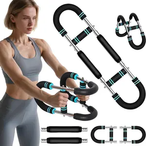 Portable Chest Clip Trainer with Elastic Spring, Detachable 2-Spring Twister Arm Trainer Black Edition, 2026 New Pro Twister Arm Muscle Trainer, Upper Body Muscle Builder