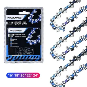 1PC/2PCS Universal Chainsaw Chain Replacement Kit, 16" 18" 20" 22" 24"in Size, 3/8 in LP Pitch, .058 in Gauge, Sharp Blades for Quick Smooth Cuts, Suitable for Garden Trimming & Firewood Cutting