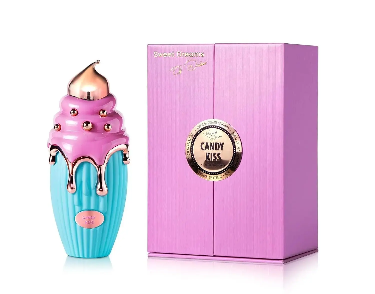 HOUSE OF DREAMS Candy Kiss Eau de Parfum (100ml) – Long-Lasting Sweet Candy Gourmand Fragrance, Fruity Berry Perfume for Women