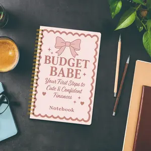 Budget Planning Book - Undated Financial Management Handbook, with 100 pages (50 sheets) of 12-month budget records, monthly expense tracking and account book, suitable for individuals or small businesses, portable design