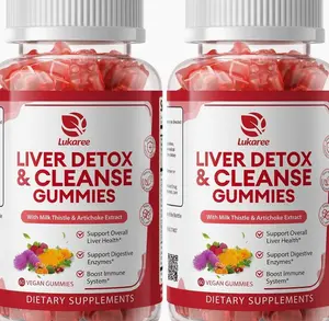 2 Pack Lukaree Liver Cleanse Detox & Repair Gummies | Sugar-free Milk Thistle Supplement w/Dandelion, Artichok & L-Glutathione - Ultra-Concentrated Herbal Liver Support for Men & Women -Vegan,60 Count