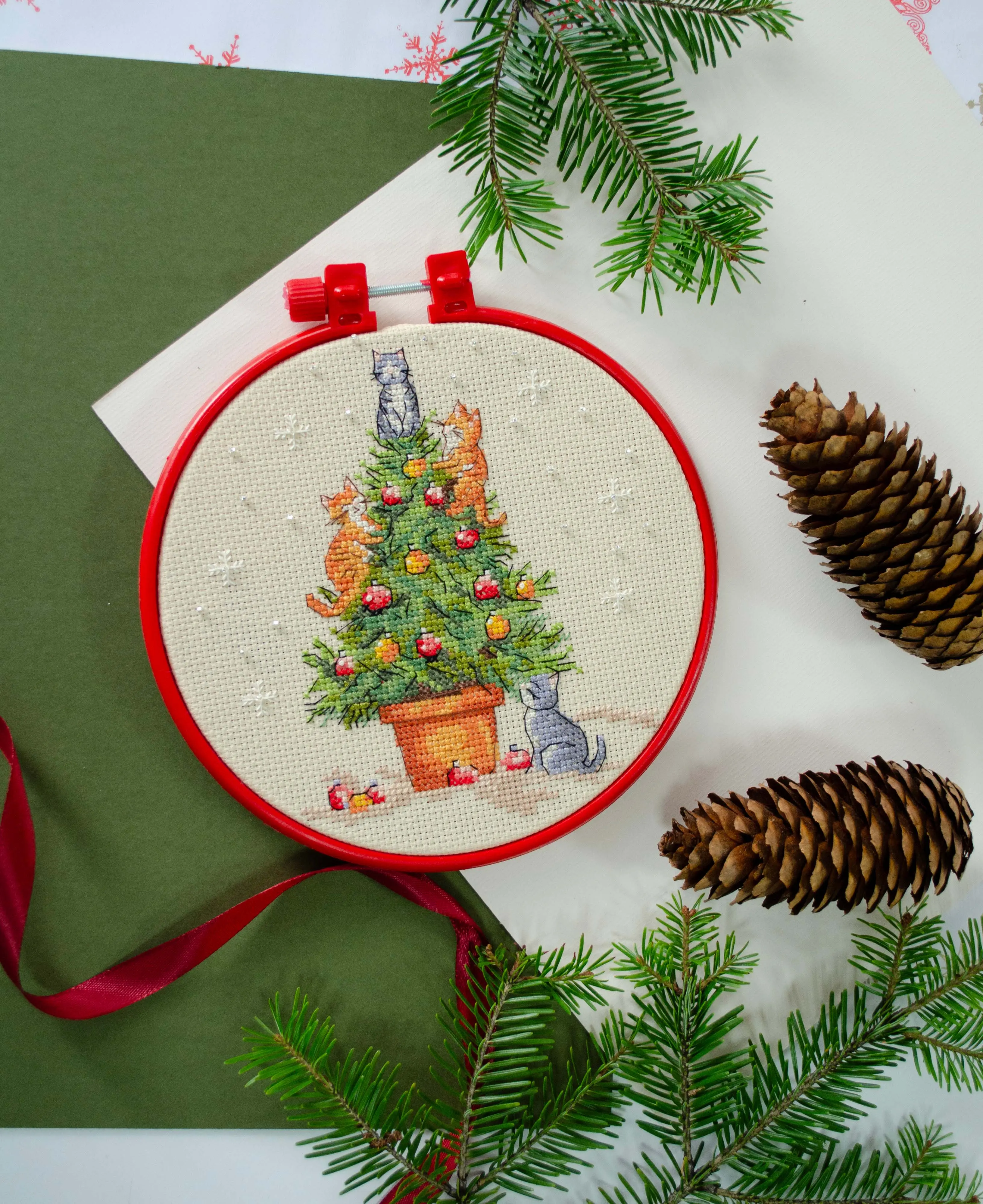 The Naughty Cats Counted Cross-Stitch Kit by Abris Art AHM-090