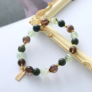 The Money Manifestation Natural Crystal Beaded Bracelet for Women Men, Wealth Attraction Healing & Protection Chakra Stretch Jewelry, Anxiety Relief Spiritual Accessory, Perfect Birthday Christmas Anniversary Gift