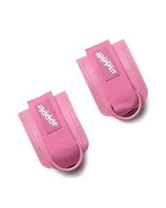 UPPPER Ankle Straps Pink - For Cable Machines, Kickbacks & Glute Workouts, Padded, Hook-and-Loop, D-Rings (Pair)