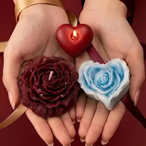 [Buy 1 Get 3 Free ] 107.6℉ Low Temp   Massage Candle Gift Set, 3-Piece Low-Temp Soy Blend Wax Candles with Ribbon, Total Net Wt. 230g, Strawberry & Black Cherry, Smooth Melting, Romantic Couples Gift for Date Night, Anniversary & Valentine's Day