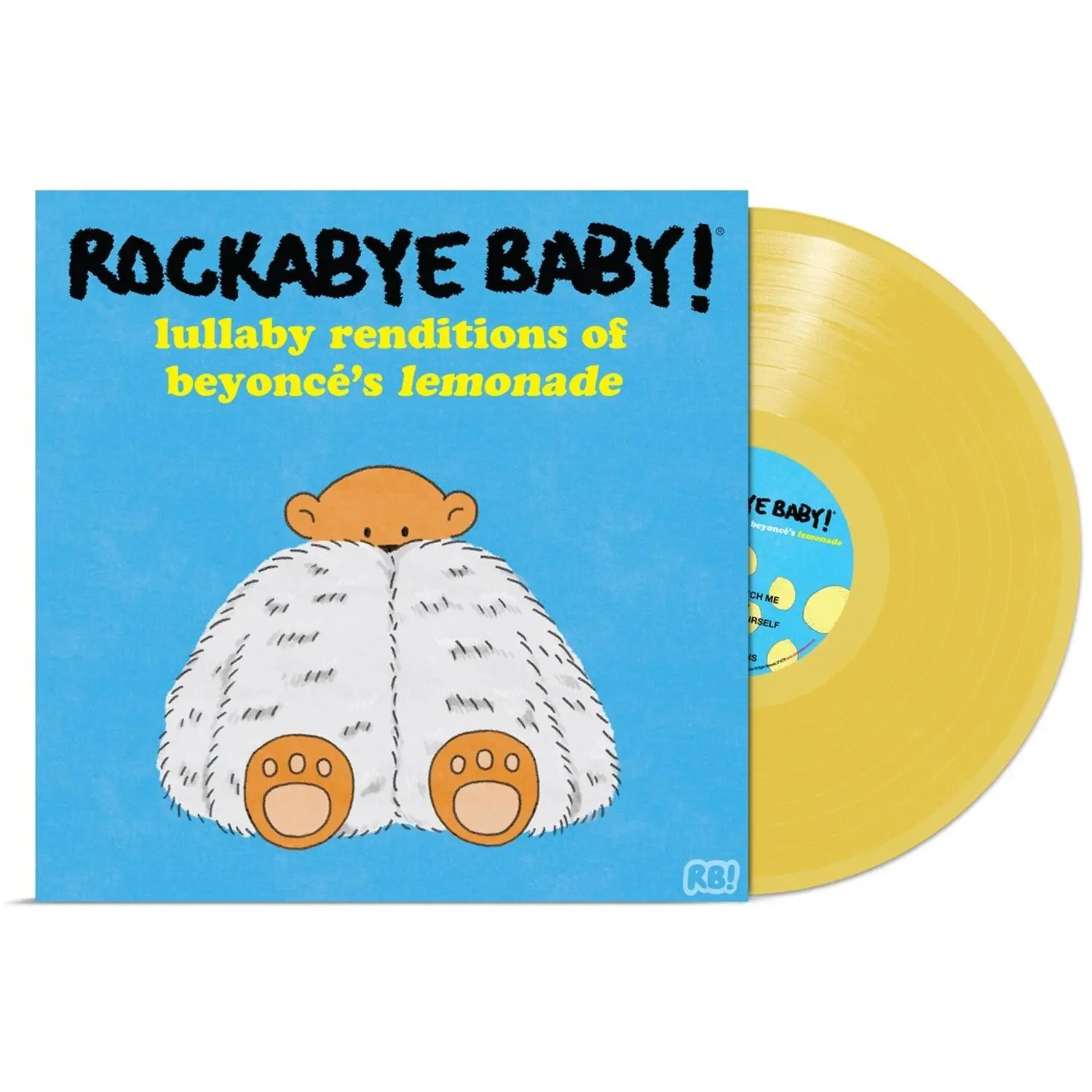 Steven Charles Boone - Lullaby Renditions Of Beyonce's Lemonade English Children’s LP (Long Play) Vinyl Record, Yellow Colored LP Vinyl, Vinyl Records