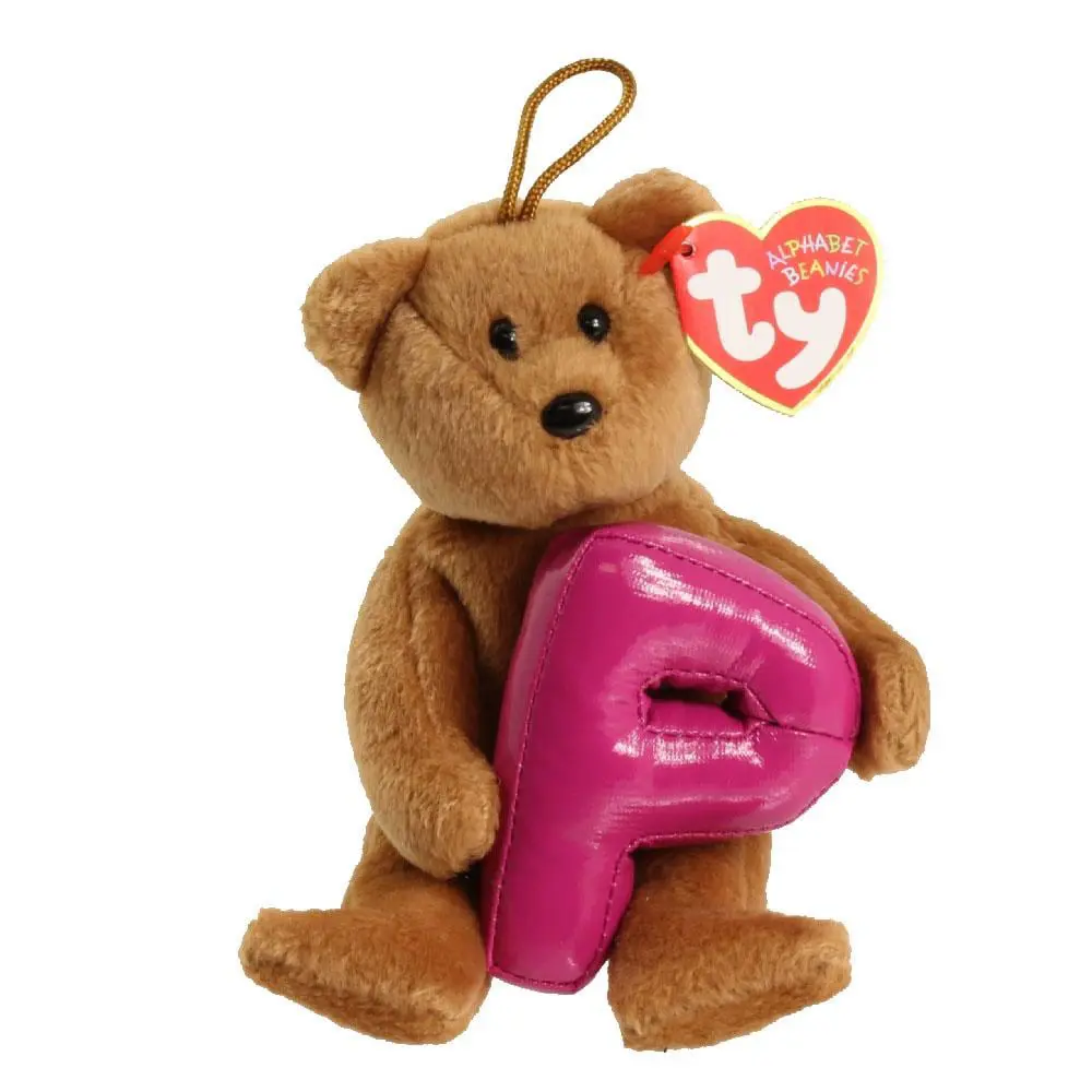 TY Alphabet Beanie Baby - P (5.5 inch) (2005) - MWMTs