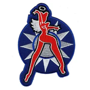 Flying Tigers Fighter Squadron Angels Patch [4.5 inch - Iron on Sew on -FT8]