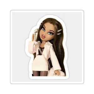 Boss Bratz Doll Sticker Kiss-Cut Sticker | Fashion Doll Illustration