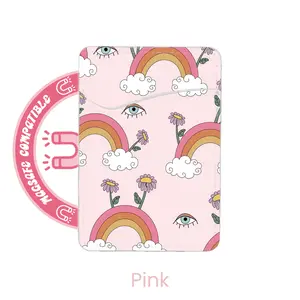 abbyrose Boho Dreams Card Holder with magnet Pink