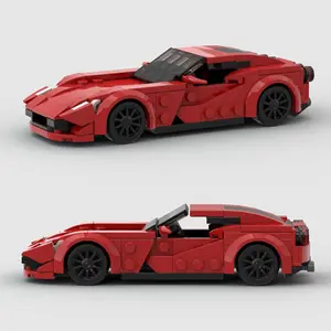 Building Car Model Moc Toy, Moc Blocks Set, 156-Piece Classic Racing Car Replication, Stem Learning Puzzle Game, Parent-Child Gift