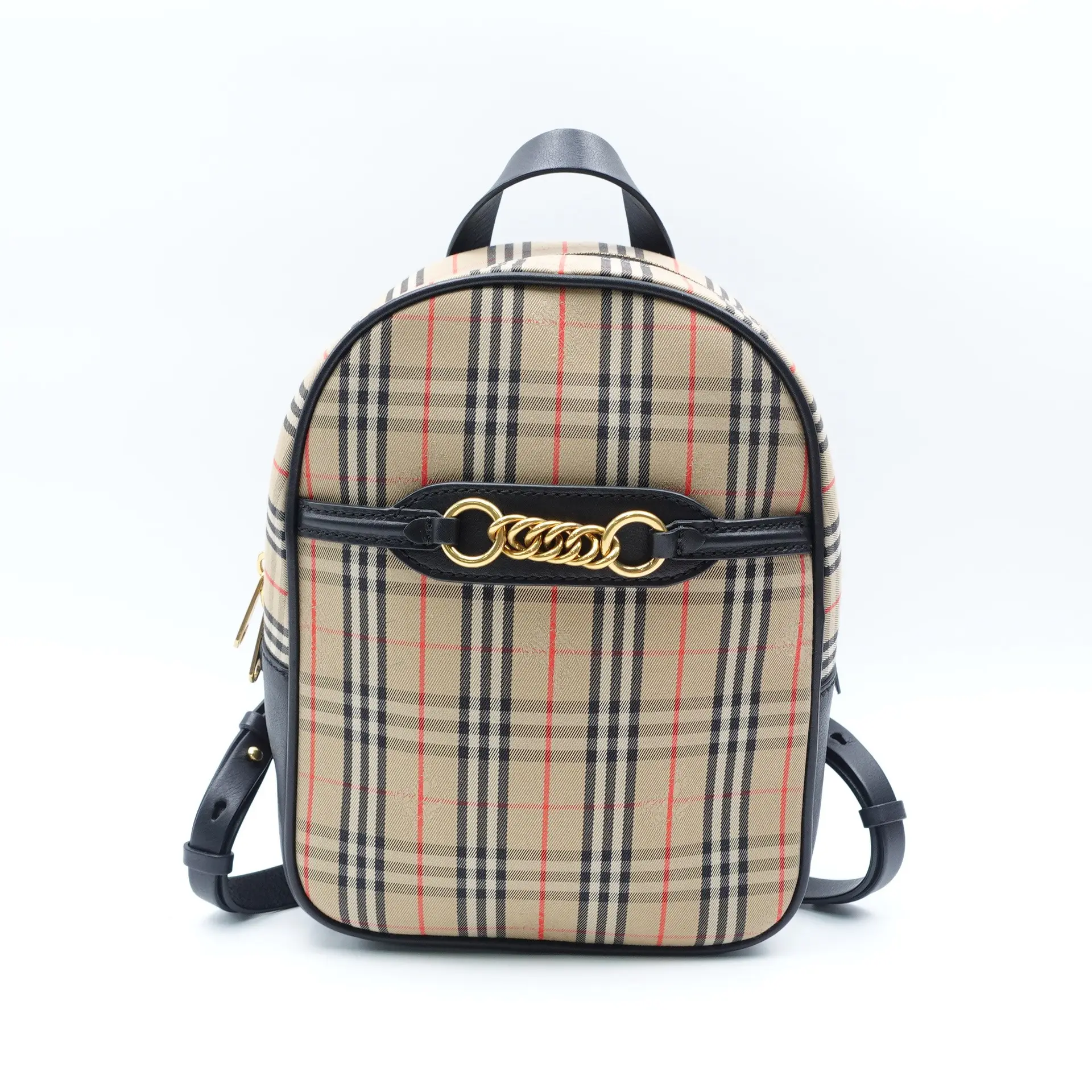 Pre-owned BURBERRY calfskin Backpacks The Link 1983 Brown Backpack T10420648