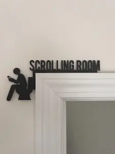 "Scrolling Room" Easy Sign 3D Print