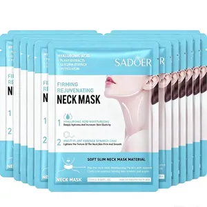 Sadoer Neck Masks with Glycerin &Hyaluronic Acid - Soft Moisturizing Neck Care,Neck Mask Firming, Ideal Gift for OfficeWorkers & Tech Users, Neck Mask for Face,Light Beige Hydration, Hydrating Skincare,Skincare Enthusiasts