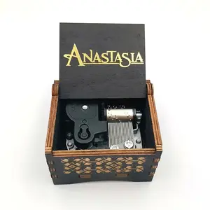Anastasia Once Upon a December Music Box – Vintage Wind-Up Musical Gift Unisex Decor Decorative Ornaments Steel Stainless