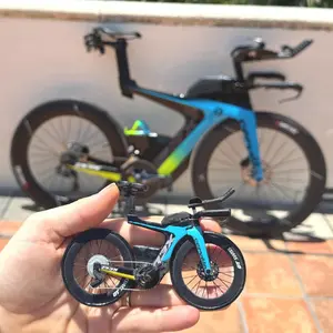 Custom Mini Bikes - Handmade Bicycle with Display Case and Authentication Card - Gift for Cyclist or Triathlete