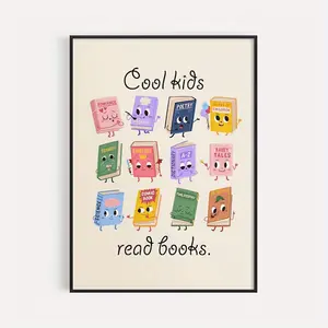 1pc   Canvas Print - Reading-Themed Educational Wall Art, Motivational Learning Decor - For Teachers, Students, Book Lovers - Perfect for Classroom, Home Office, and Library - Ideal Thanksgiving Gift