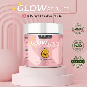 GLOWstrum - Glow & Defend – Pure Colostrum Powder | Skin Radiance, Muscle Recovery, Immune Support, Daily Energy