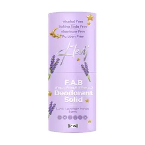 Klevij All Natural F.A.B. Deodorant Lunar Lavender Scent | 1.7 oz Organic, Aluminum -Free Deodorant for Fupa, Armpit, and Breast Areas