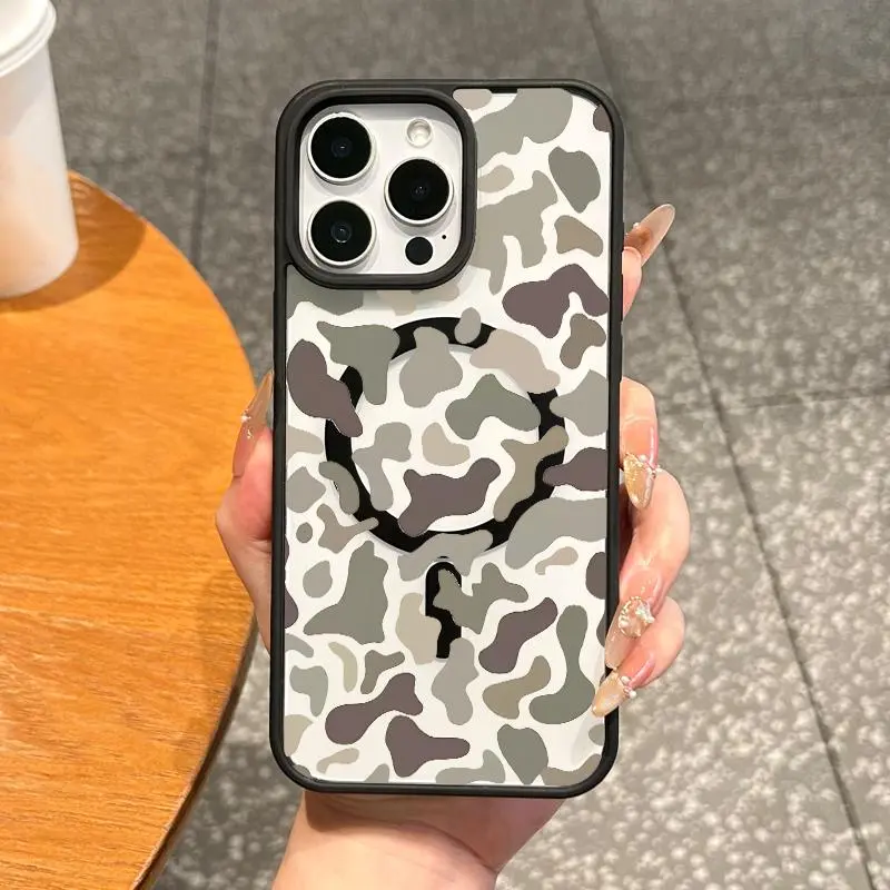 Premium Magnetic Case for iPhone 17 /1611/12/13/14/15/16/promax Camouflage pattern design MagSafe Ready,Anti-Fall,Ultra-Thin Design | Perfect for Everyday Use