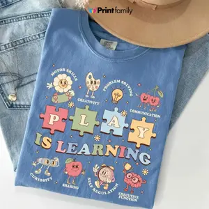 Comfort Colors School Teacher T-Shirt, Kindergarten Teacher Team T-Shirt, Elementary Teacher Gift - Printfamily