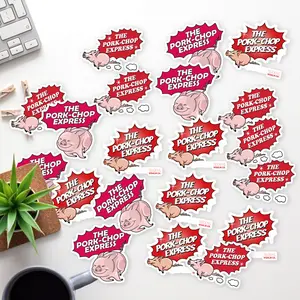 Stickers Pack 20 Pcs The Aesthetic Water Laptop Pork Vinyl Chop Car Express Bumper Luggage Guitar Colorful Skateboard Bottle Waterproof Bike