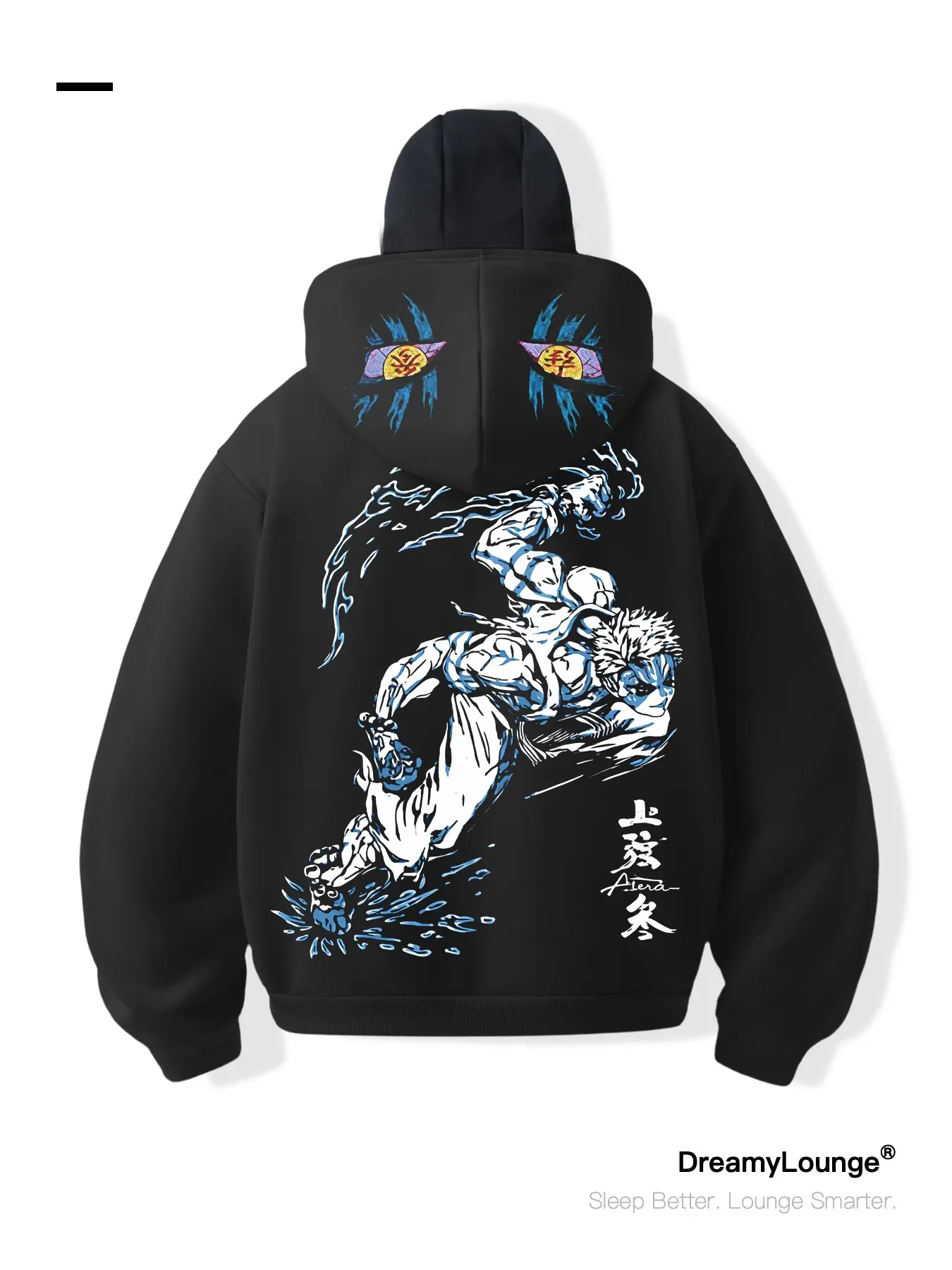 Demon Slayer Nezuko Fugakuken Print Loose Hoodie, Dual Layer Face Cover Design, Casual Home Wear, Daily Wear, Cosplay Clothing