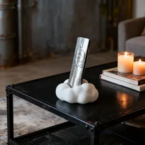 Cute Cloud Shaped Remote Control Holder, Modern Design, Space Saving Storage Box for TV DVD Blu-Ray Audio Game Remotes