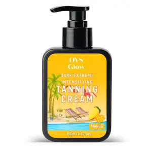 Tanning Cream Advanced Formula Tan Accelerator with Instant Tanning Bronzer for Radiant Deep Tan, Suitable for Indoor & Outdoor Sun Tanning Lotion or Sunbed Cream